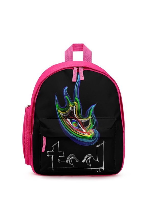 Tool Band Backpack Large Capacity Shoulder Satchel Simple Printed Knapsack Bookbag