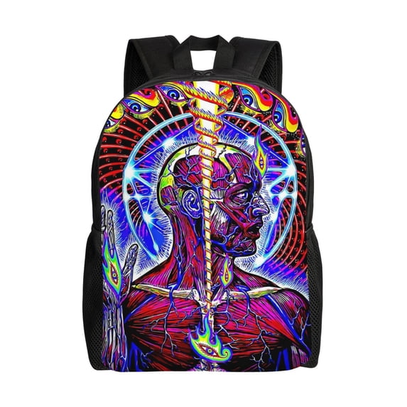 Tool Band Backpack Unisex Bookbag Rucksack Printing Shoulder Bag Back To School Bag Travel Hiking Daypack