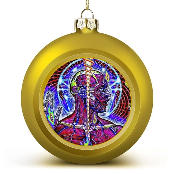 Tool Band Christmas Balls Ornaments Decoration Xmas Tree Hanging Ornament Pendant for Home Indoor Holiday Party Decor 2PCS