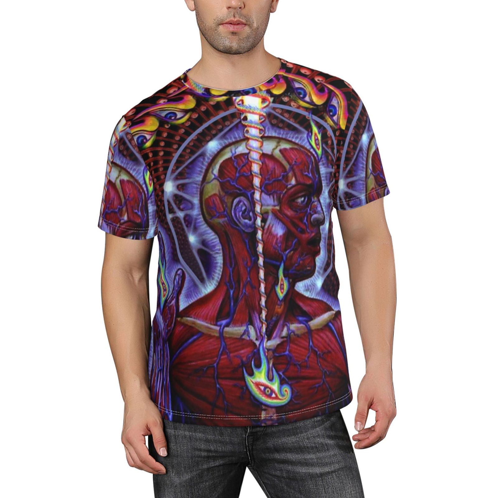 Tool Band Lateralus T-Shirt for Men Novelty 3D Pritneted Casual