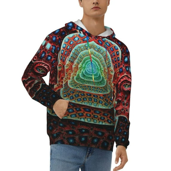 Tool Band Men's Hoodie With Color Drawstrings Sweatshirt Hooded Pullover Print Winter Coat Jacket Medium