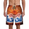 thumbnail image 1 of Tool Band Men's Swim Trunks Quick Dry Beach Board Shorts with Pockets Mesh Lining Bathing Suits, 1 of 7