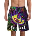 thumbnail image 1 of Tool Band Men's Swim Trunks Quick Dry Beach Board Shorts with Pockets Mesh Lining Bathing Suits, 1 of 7