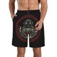 thumbnail image 1 of Tool Band Music Men's Beach Shorts Swim Trunks Casual Quick Dry Board Shorts Swimwear with Mesh Lined and Pockets, 1 of 8