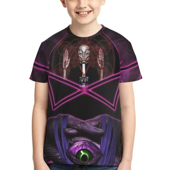 Tool Band Rock Sing Youth Unisex T-Shirt Crewneck Short Sleeve Double-Sided Print Tee Shirts Top For Boys Girls Kid Teen Large