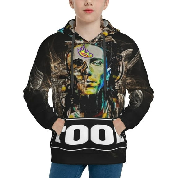 Tool Band Rock Youth Sweatshirt Hoodies Pullover 3D Print Novelty Hooded Hoody Clothes For Boys Girls Teen Clothing