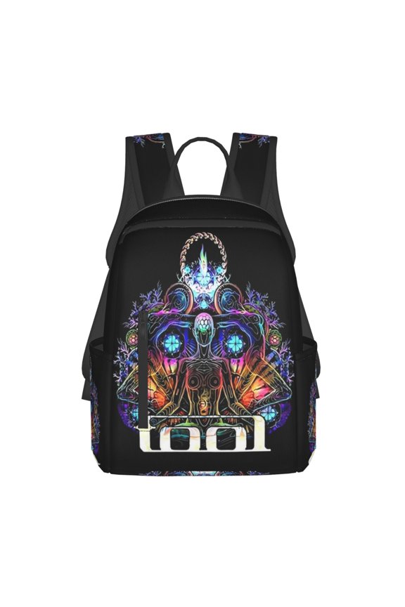 Tool Band Shoulder Bag Rucksack Casual Lightweight Backpack Simple Printed Daypack