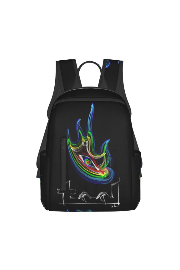 Tool Band Shoulder Bag Rucksack Casual Lightweight Backpack Simple Printed Daypack