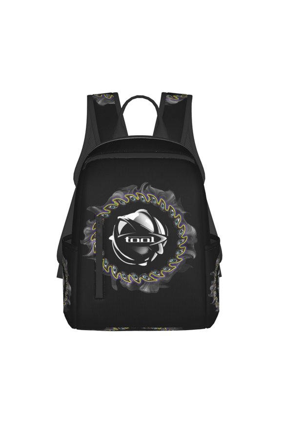Tool Band Shoulder Bag Rucksack Casual Lightweight Backpack Simple Printed Daypack