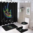 thumbnail image 1 of Tool Band Shower Curtain Set 4 Piece, Set Bathroom Sets with Rugs(Bath Mat,U Shape Mat Toilet Lid Cover Mat) Durable Bathroom Decor, 1 of 8