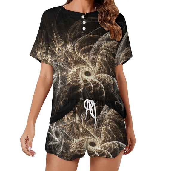 Tool Band Song Summer Home Suit For Womens Short-Sleeved Pajama Set 2pcs Loungewear Soft Sleepwear T-Shirts Tee Shirt Top And Short Sleeping Pants