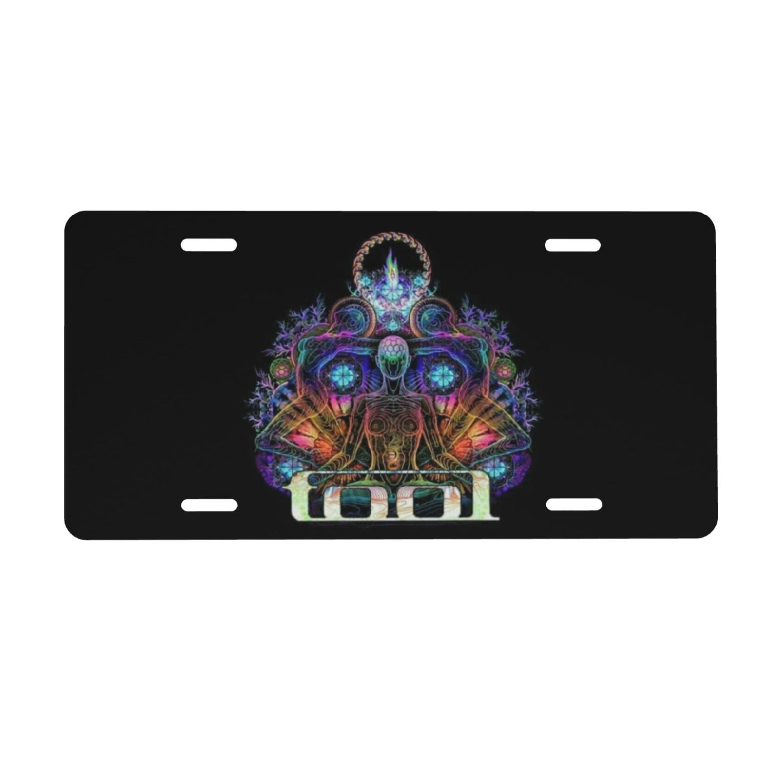 Electric Guitar Black License Plate Frame - Funny Car Accessory Gift