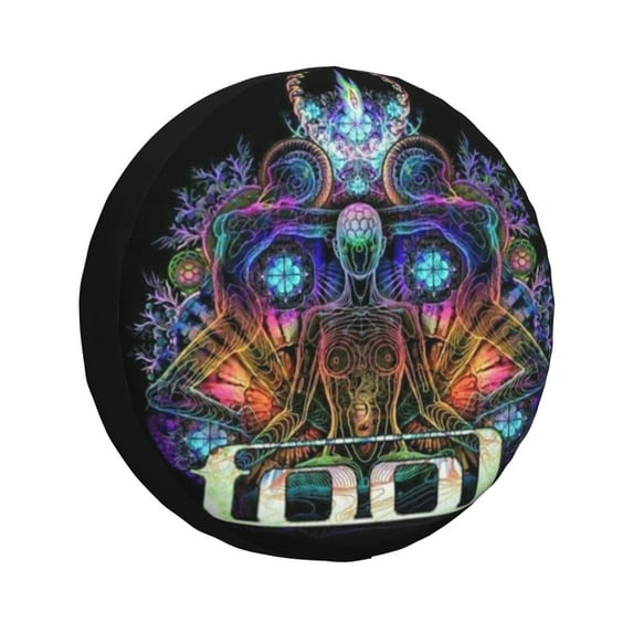 Tool Band Undertow Music Spare Tire Cover Waterproof Dust-Proof Universal Wheel Tire Cover Protector Accessories 14" 15" 16" 17"