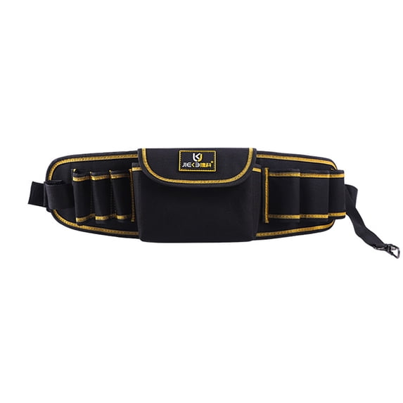 Tool Belt for Men, Pockets Heavy Duty Tool Pouch, Magnet Holster Nail Utility Tool Belt Detachable Adjustable Adult Waist Holder for Handyman Contractor Mechanic Plumber Roofer Dad Gift