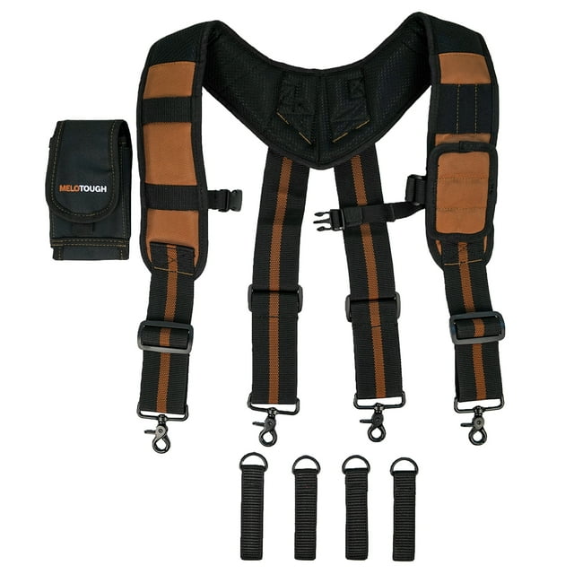 Tool Belt Suspender Men Suspender Heavy Duty Adjustable Size Padded