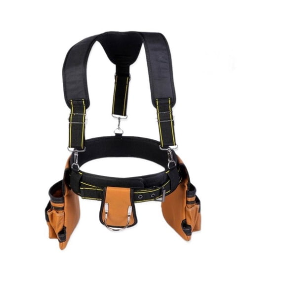 Tool Belt Suspenders Heavy Duty Tool Vest Detachable Adjustable Tool Pouch Bags C Fangkenuo