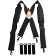 thumbnail image 1 of Tool Belt Suspenders Work Suspenders Flexible Adjustable Straps With Moveable Padded Shoulders With 4 Loop Attachments, 1 of 4