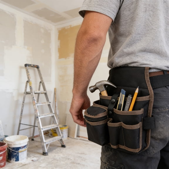 Tool Belts for Men | Detachable Adjustable Toolbelt,Heavy Duty Utility Belt for Electrician,Carpenter,Construction,Work Belt,Dad Gift for Men,Coffee