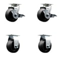 thumbnail image 1 of Tool Box Caster Wheel Set – 4 Inch Glass Filled Nylon Swivel Casters – SCC, 1 of 2