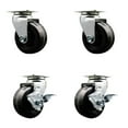 thumbnail image 1 of Tool Box Caster Wheel Set – 4 Inch Phenolic Swivel Casters – SCC, 1 of 2