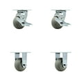 thumbnail image 1 of Tool Box Caster Wheel Set – 4 Inch Thermoplastic Rubber Swivel Casters – SCC, 1 of 2
