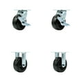 thumbnail image 1 of Tool Box Caster Wheel Set – 5 Inch Phenolic Swivel Casters – SCC, 1 of 2