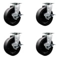 thumbnail image 1 of Tool Box Caster Wheel Set – 6 Inch Glass Filled Nylon Swivel Casters – SCC, 1 of 2