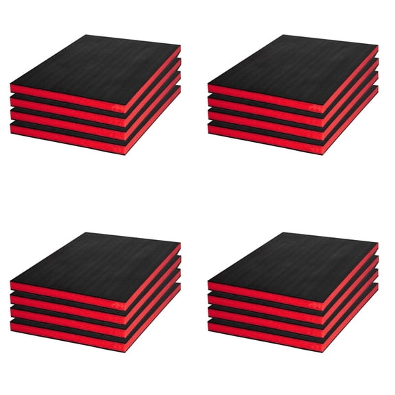 Tool Box Foam, 16Pack 16x12x1 Inch, Foam Inserts for Cases, Polyethylene Storage Sheets for Toolbox Hard Case