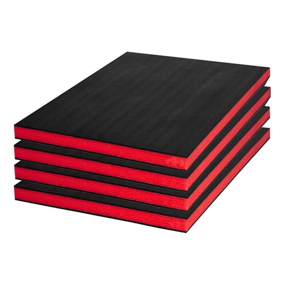 Tool Box Foam, 4Pack 16x12x1 Inch, Foam Inserts for Cases, Polyethylene Storage Sheets for Toolbox Hard Case