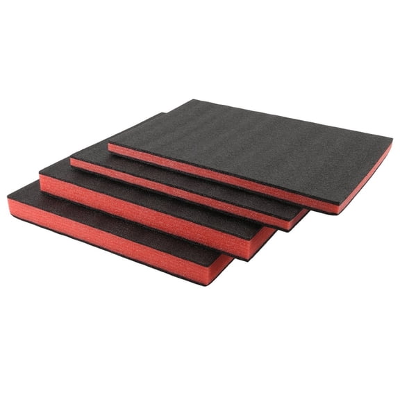 Tool Box Foam 4Pcs 18X12X2Inch & 18X12 X 1Inch, Inserts for Cases,Polyethylene Storage Sheets for Toolbox