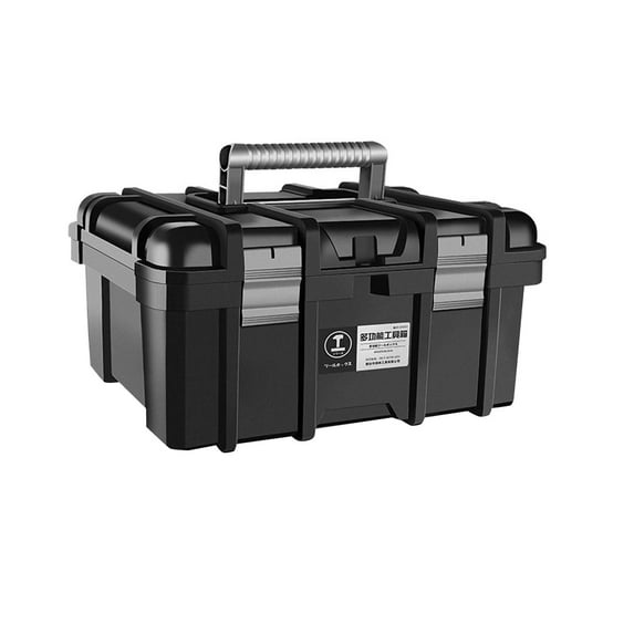Tool Box Large Space Lightweight Durable with Lid Hammer Handy Tools Electrician Repairs Box Repair Tool Storage Case for Garage Home Trunk , 41cmx32cmx20.5cm