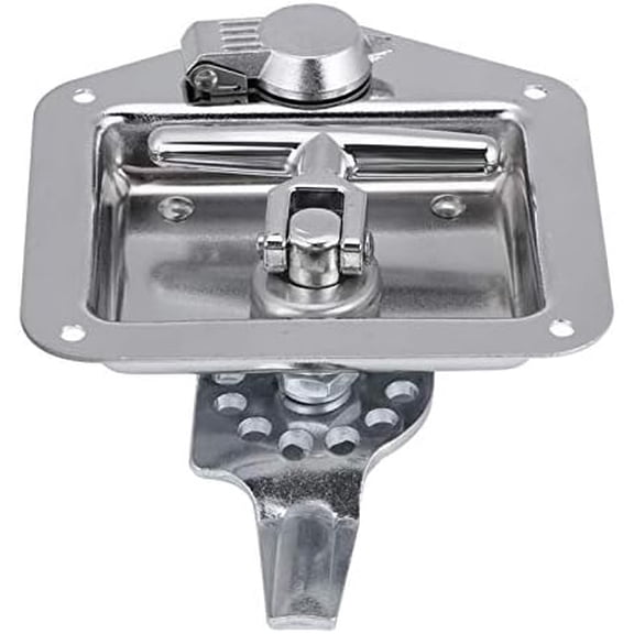 Tool Box Latch, Stainless Steel T-Handle Latches Tool Box Locks with Keys and Gasket Folding T-Handles Latch Heavy Duty Flush Mount Handle Latch for RV, Camper,Toolbox,Truck Trailer
