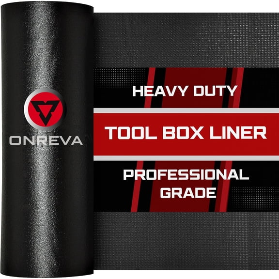 Tool Box Liner 30" Wide x 12 Ft, 4mm Thick Heavy Duty Toolbox Drawer Liners for Tool Chest Cabinet Workbench & Garage Shelf, Protective Non-Slip Mat for Mechanics & Workshops, Black