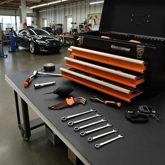 Tool Box Liner Black Foam Toolbox Drawer Liner 26.2 Ft X 16" Shelf Liner Foam Non Slip Mat Truck Tool Box Accessories for Cabinet Heavy Duty Liner with Knife Tape Measure