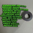 thumbnail image 1 of Tool Box Magnetic Labels Set - 23 Labels for Efficient Organization, Beginner-Friendly, Works on Any Metal Surface, Weather-Resistant, Time-Saving, 1 of 3