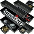 thumbnail image 1 of Tool Box Organizer Tray Divider Set, Extra Large Toolbox Trays, Tool Box Organizers and Storage Kit, Rolling Tool Chest Drawer Bins, Hardware Screwdrivers Pliers Organization, 6pcs, 1 of 9