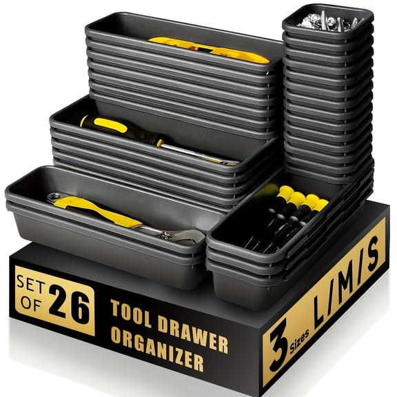 Tool Box Organizer Tray, Toolbox Desk Drawer Organizer, Tool Box Tray, Toolbox Organization Storage For Rolling Tool Chest
