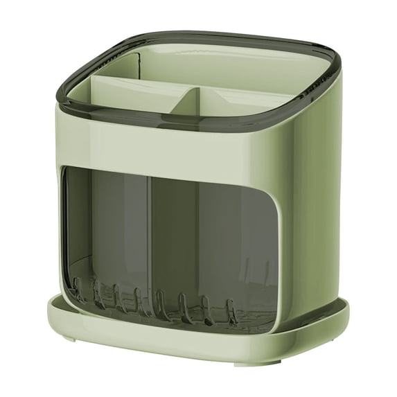 Tool Box Organizers and Storage Large Capacity Drainage Kitchen Organizer Tube 17.1x16.6x12.5cm Easy to Clean Tilt-Proof Corner Kitchen Countertop Organizer