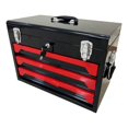 thumbnail image 1 of Tool Box with 3 Drawers, Industrial 20-Inch Friction Toolbox Portable Tool Chest for Garage Workshop Metal Toolbox, 1 of 7