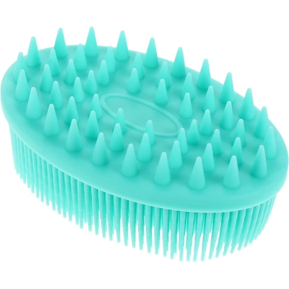 Tool Brush Infant Hair Scrubber Shower Cradle Men Brush, Green for Head Baby Massager and Dispenser Back Care Bath Dandruff Washing Kids Exfoliation Scalp Massage Loofah Cap