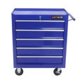 thumbnail image 1 of Tool Cabinet, 5 Drawer Tool Chest, Tool Storage Cabinet for Garage Storage with 4 Wheels and Locking System, BLUE, Blue Tool Storage Cabinet,Steel Rolling Tool Cabinet, Tool Organizers Tool Cabinets, 1 of 11