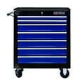 thumbnail image 1 of Tool Cabinet, 7 DRAWERS MULTIFUNCTIONAL TOOL CART WITH WHEELS-BLACK+BLUE, Black+Blue Tool Storage Cabinet,Steel Rolling Tool Cabinet, Tool Organizers Tool Cabinets, 1 of 12