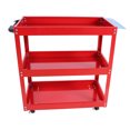 thumbnail image 1 of Tool Cart, 3-Tier Rolling Mechanic Tool Cart, Heavy Duty Steel Utility Cart with Lockable Wheels for Garage, Warehouse, Workshop, 1 of 6