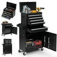 thumbnail image 1 of Artbros 5-Drawer Rolling Tool Chest with Detachable Box, Lockable Wheels & 4 Hooks, Black, 1 of 7