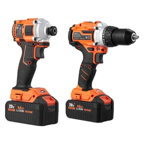 Tool Combo Kit Max 20V Cordless 2-Tool Power Combo Kit with 4.0 Ah Lithium Battery High Performance