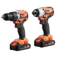 thumbnail image 1 of Tool Combo Kit Max 20V Cordless 2-Tool Set with 1/2 in Drill, 1/4 in Impact Driver, Brushless Motor, LED Light, and 2.0Ah Batteries for Professional DIY, Renovation, Repair, and Construction, 1 of 11