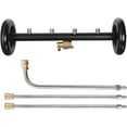 thumbnail image 1 of Tool Daily Dual-Function Undercarriage Cleaner, Surface Cleaner for Pressure Washer, 16 Inch, Underbody Car Wash Water Broom with 3 Pieces Extension Wand, 4000 PSI, 1 of 8