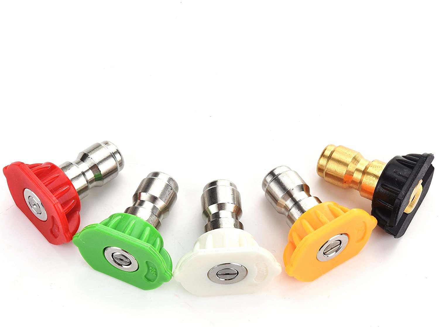 Kit 4 Buses Pour Nettoyeur Haute Pression - 1/4" Quick Connect - Différents Angles (0°, 15°, 25°, 40°) - 3