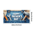 thumbnail image 1 of Tool Design Father's Day Banner Durable Polyester Celebration Banner for Father's Day Party Indoor Decoration, 1 of 8
