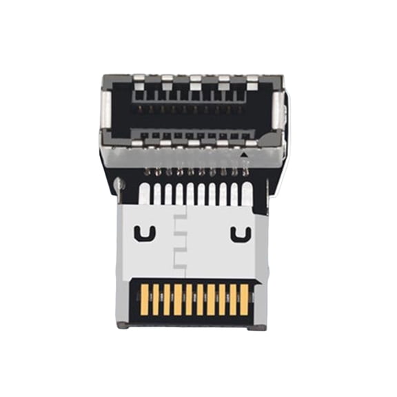 Tool-Free 90° USB3.1 Type E Male to Type C Female Adapter 10Gbps Internal Connector PH76EE
